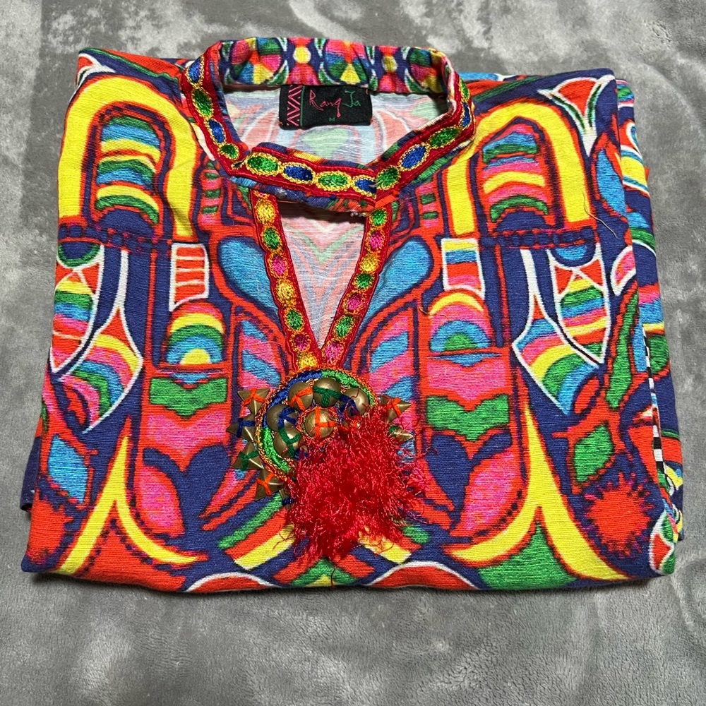 Rảng Ja shirt with matching scarf - Picture 3 of 9